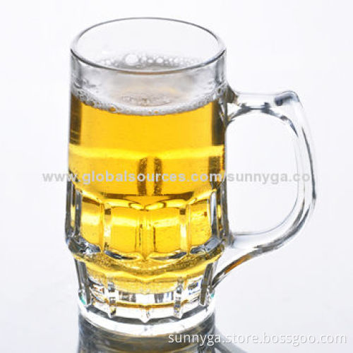 Eco-friendly Wholesale Clear Beer Mug Glass